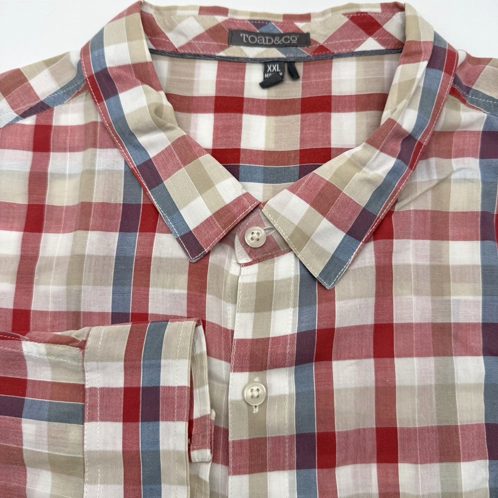 Toad&Co Men's Long Sleeve Cuba Libre‎ Striped XXL 2XL Button Up Multicolor